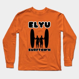 ELYU SURFTOWN TWO SURFERS AS ONE Long Sleeve T-Shirt